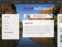 Tablet Screenshot of acronmultisport.se